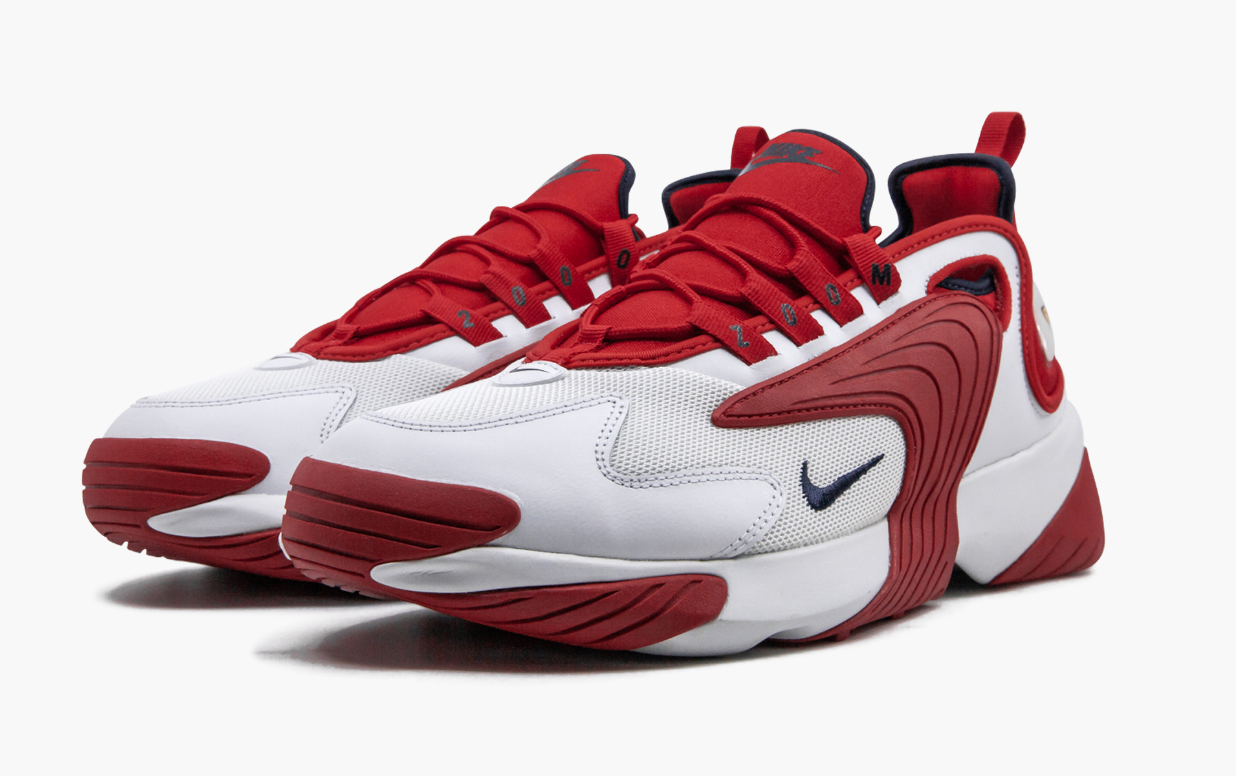 nike zoom 2k off white university red